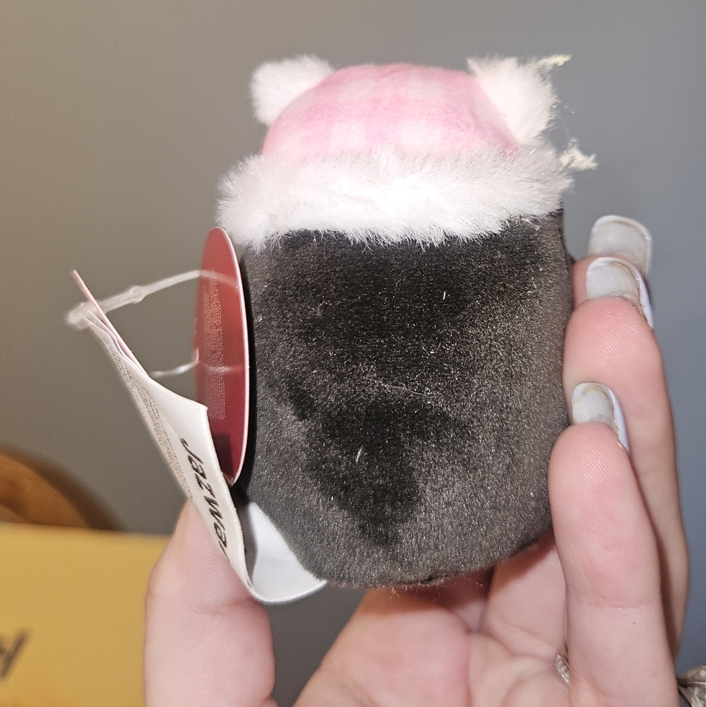 NWT Squishmallows Luna The Penguin with Pink Hat Winter Micromallow - Picture 4 of 5